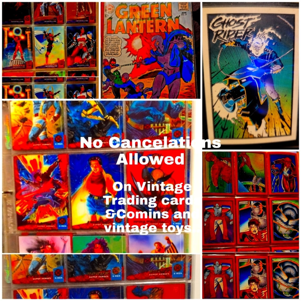 My cancelations section on vintage cards- comics and toys.